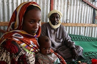 Babies suffering from severe malnutrition in Chad