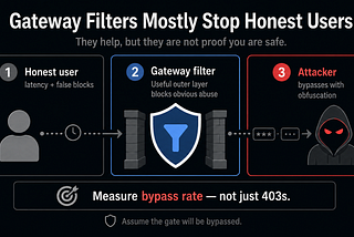 Your Gateway Filter Stops the Honest User and Annoys the Attacker — A Threat-Model Read on AI…