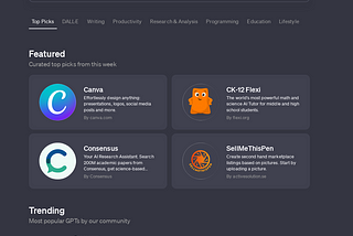 Three GPTs to Try on the ChatGPT Store