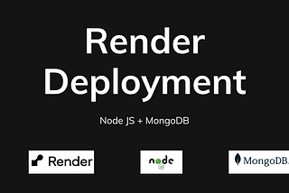 Setting up Render Cloud Hosting for Node Js with MongoDB App