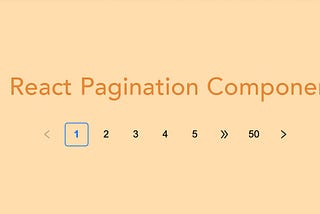 How to create Pagination component in React?