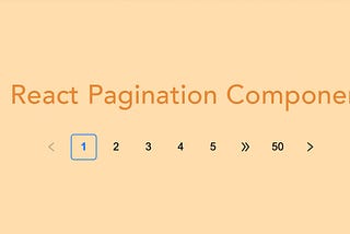 How to create Pagination component in React?