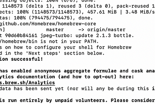 Getting `Warning: /opt/homebrew/bin is not in your PATH.` on M1 Pro chip