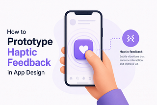 Prototyping haptic feedback in app design