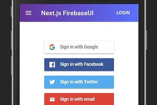 Authentication with Next.js and FirebaseUI
