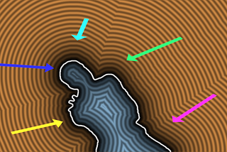 Position of object on image without AI/ML — Jump flooding algorithm