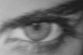 A greyscale sketch of an eye.