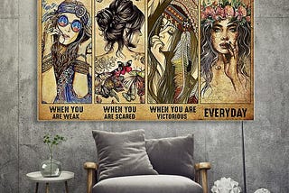 SHOULD BUY Poster Hippie be strong be brave be humble be badass