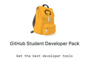 Grab your Github Student Starter Pack! NOW!!