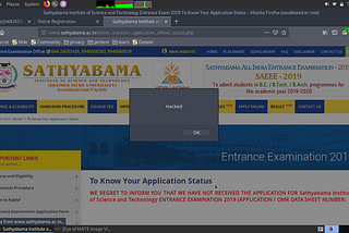 The  bug s, I found during pen testing in an University Website!!