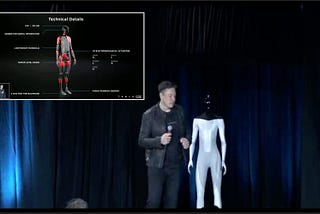 Tesla robot unveiled, Elon Musk pitched humanoid robot idea.