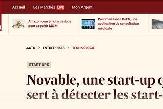 Novable, une start-up qui sert à détecter les start-ups