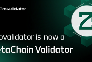 Supporitng Zetachain as a Validator