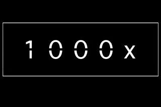 The quest for 1000x gain in crypto