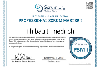 Why should you pass the Scrum certification PSM1? — CodeCraftsmanship #3