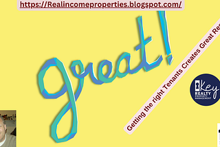 Getting the right Tenants Creates Great Results