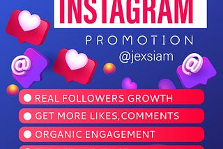 Organic Instagram promotion real growth