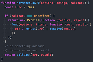 Callbacks and Promises Living Together in API Harmony