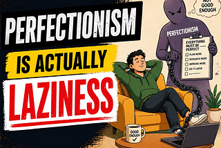 Why Perfectionism is Actually Laziness