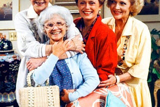 The Golden Girls: L to R- Dorothy, Sophia, Blanche, and Rose