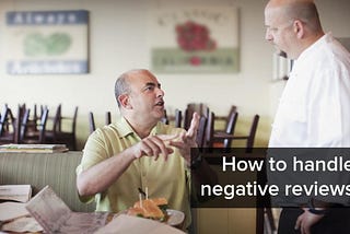 How to handle negative reviews — Poster