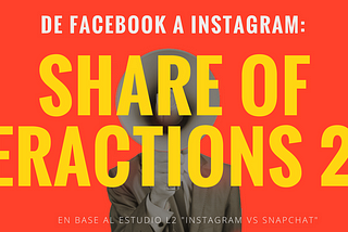 De Facebook a Instagram: Share of Interactions 2016