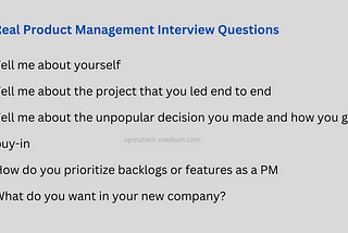 My Product Manager interview with an e-commerce company