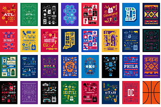 Basketball Cities: A Poster Series