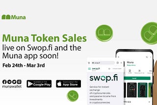 IDO Announcement: MUNA launching on Swop.fi & Muna App