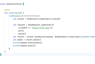 Java native httpClient to kotlin coroutines