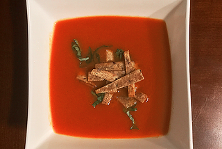 Roasted Red Bell Pepper and Garlic Soup