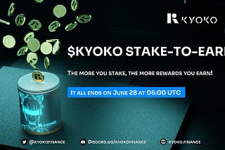 प्रोजेक्ट अपडेट: $KYOKO स्टेकिंग रिवॉर्ड्स पूरी तरह से खपत