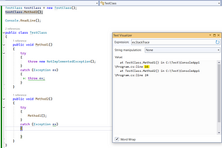 .NET C# Throw exception best practices