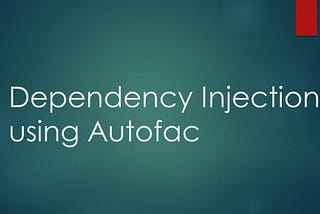 Create a dotnet core Cosnole app template with autofac dependency injections