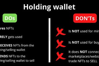 The 3 wallet rule for safety in NFTs