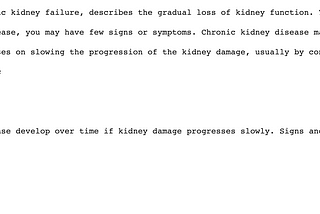 Q & A About Chronic Kidney Disease Using an AI Chatbot