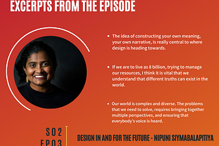 Episode 9– Design in and for the future with Nipuni Siyambalapitiya