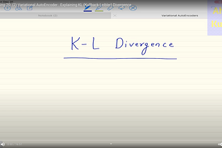 Variational AutoEncoder: Explaining KL Divergence