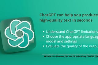 ChatGPT Teaches Writing: Advanced Tips and Tricks for Using ChatGPT Effectively