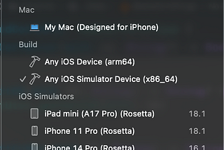 Fixing Missing iOS 26.2 Simulators in Xcode 26 Projects 排除升級Xcode26後，某些專案看不到iOS 26.2的模擬器
