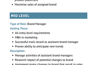 Brand Manager’s Career Path