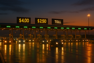 Estimate the number of Cars that pass through the Toll Plaza daily. | Guesstimation