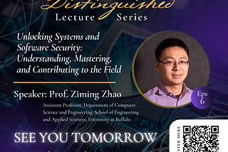 CMKL’s Distinguished Lecture Series: 𝐏𝐫𝐨𝐟. 𝐙𝐢𝐦𝐢𝐧𝐠 𝐙𝐡𝐚𝐨
