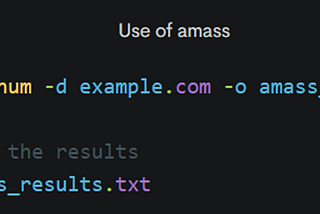 Report on Amass Bug Bounty Recon Tool