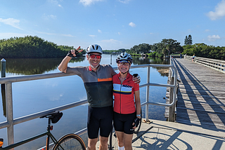 Wheedon Island pier and kayak inlet. A vortex of cyclist, hiking, walking, kayaking, paddle boarding and nature.