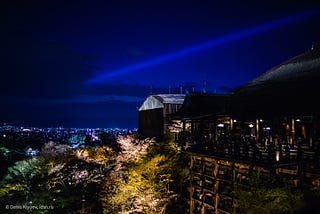 Часть 4.2 / Вечерняя прогулка по Киёмидзу-дэра (清水寺) и ночному Киото.