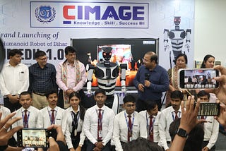 “CIMAGE Group Launches Bihar’s First Humanoid Robot: Sumedh 1.0