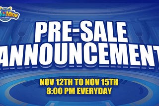 📢 🔥 @PokemineG Pre-sale announcement! 🔥📢