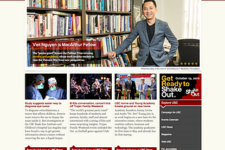 Final Exercise : The pain point in the University of Southern California’s official website !