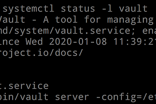 Systemd Service File for Vault